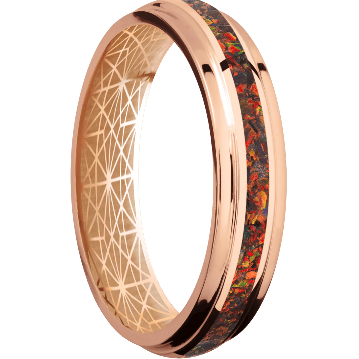 10K Rose Gold + Polish , Polish Finish