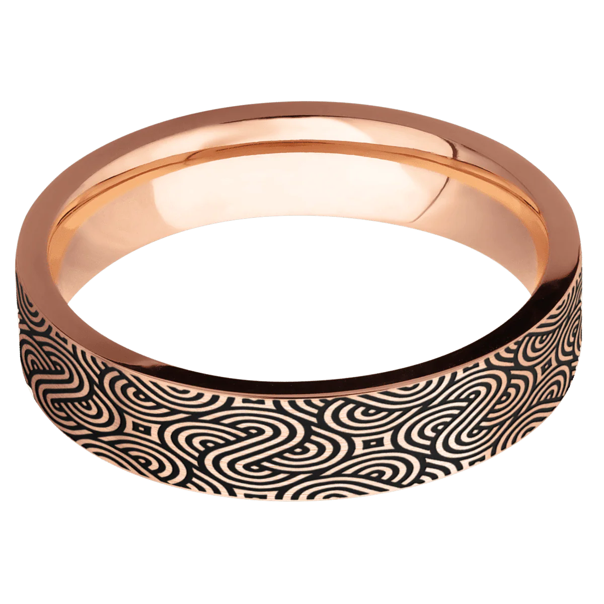 10K Rose Gold + Satin Finish - Image 3
