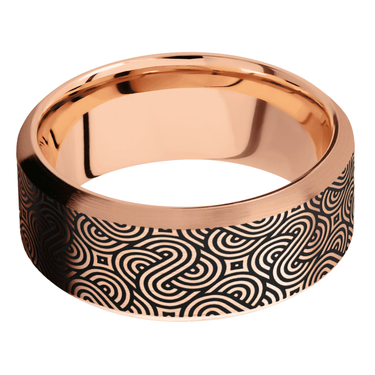10K Rose Gold + Satin , Satin Finish - Image 3