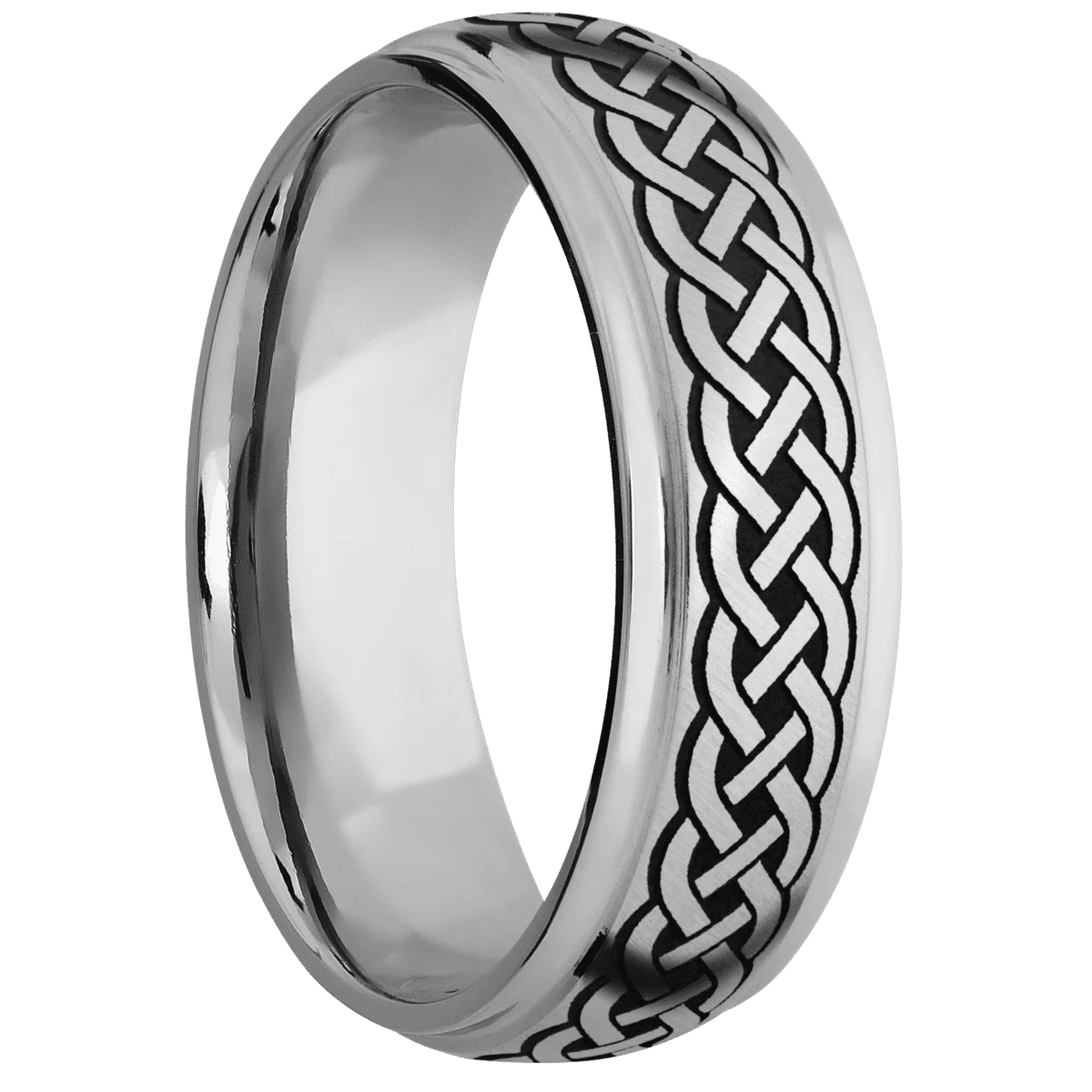 10K White Gold + Anglesatin , Polish Finish