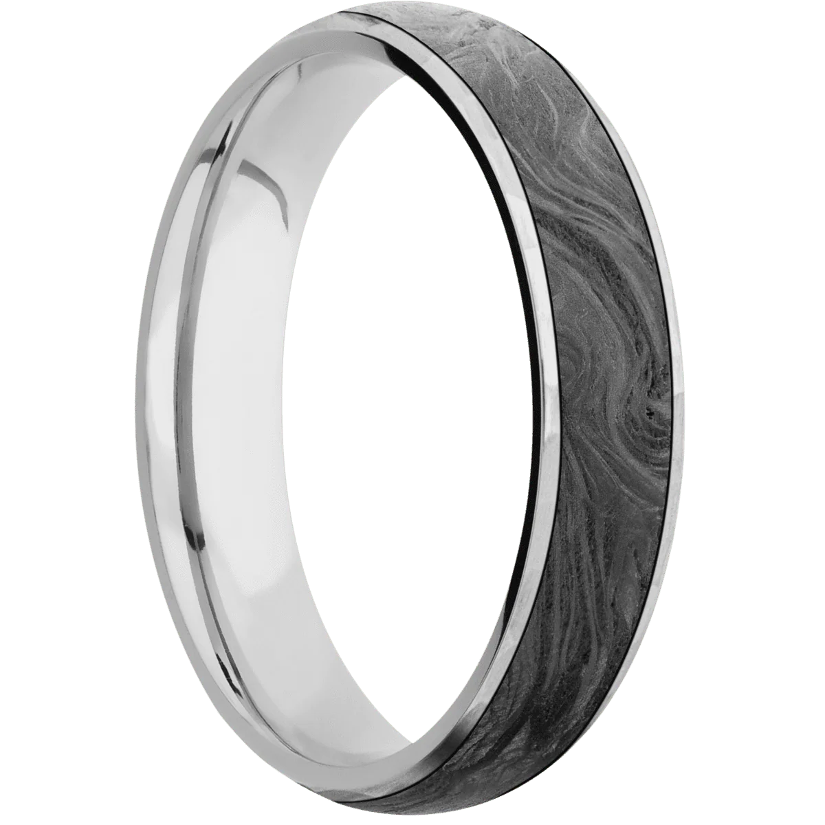 10K White Gold + Hammer Finish