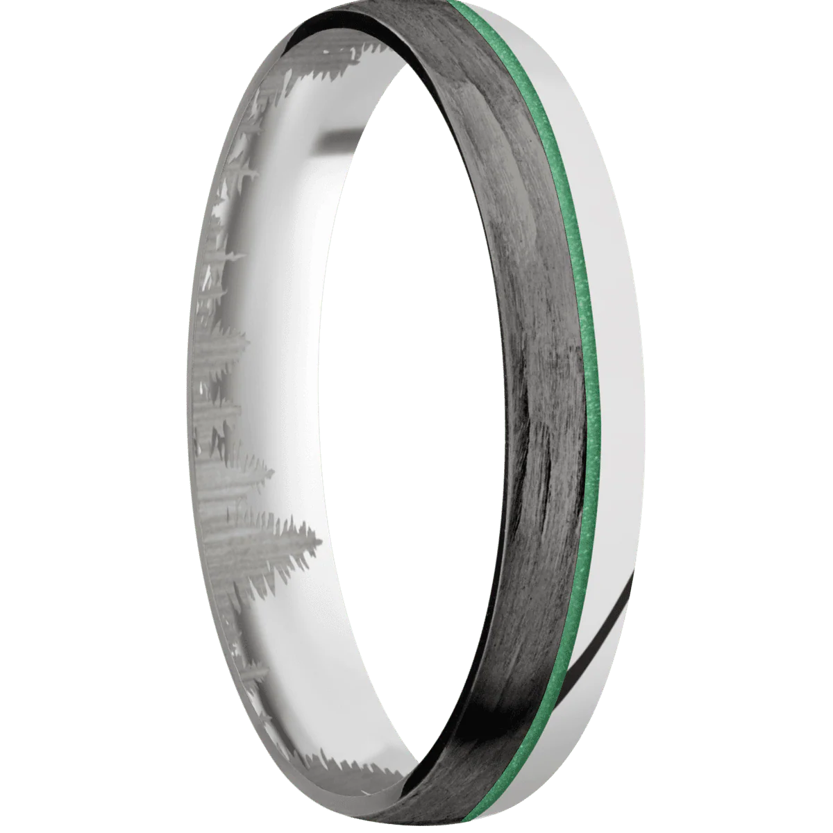 10K White Gold + Polish Finish