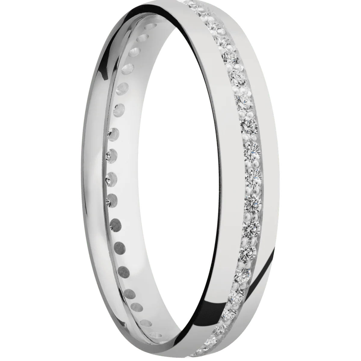 10K White Gold + Polish Finish