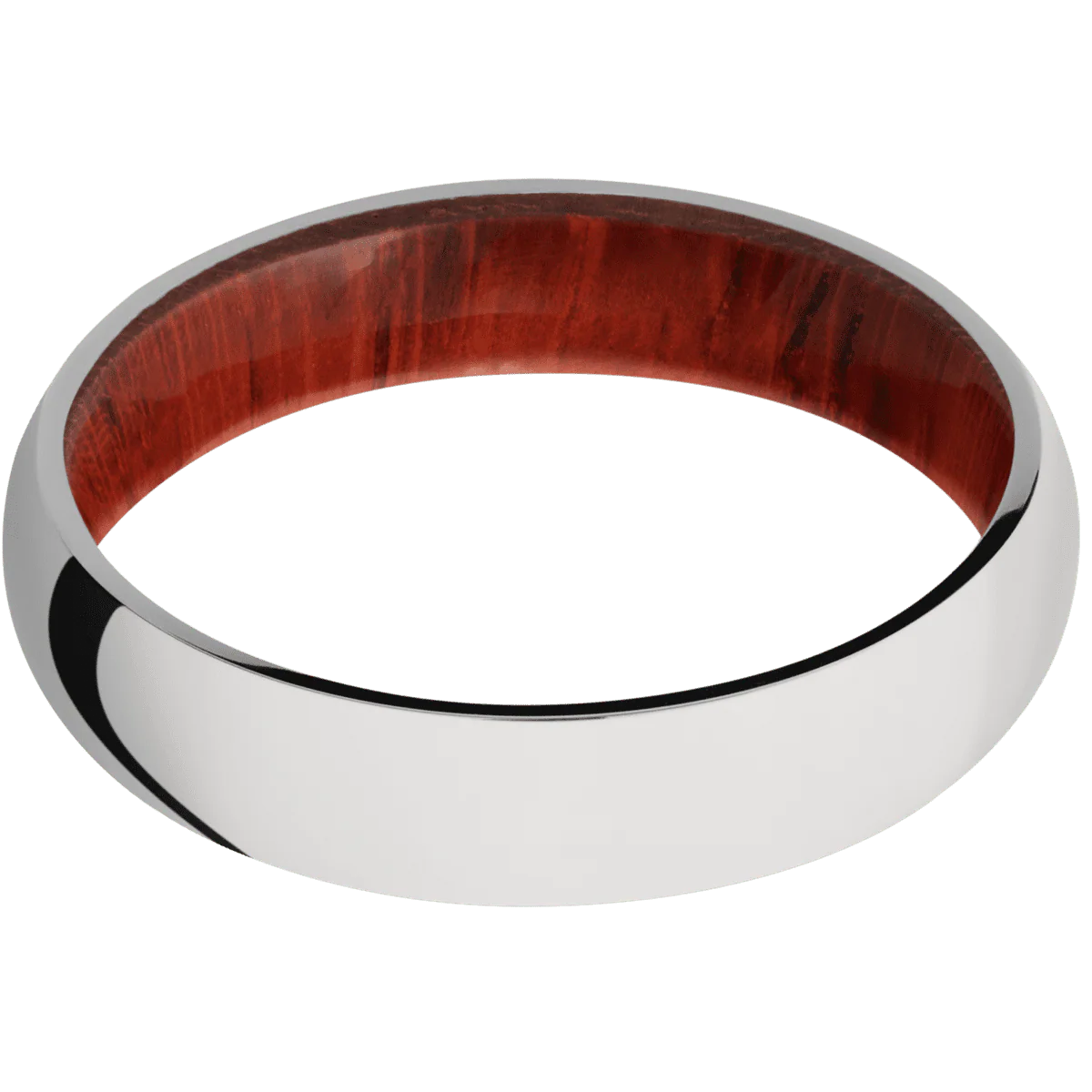 10K White Gold + Polish Finish + Padauk - Image 3