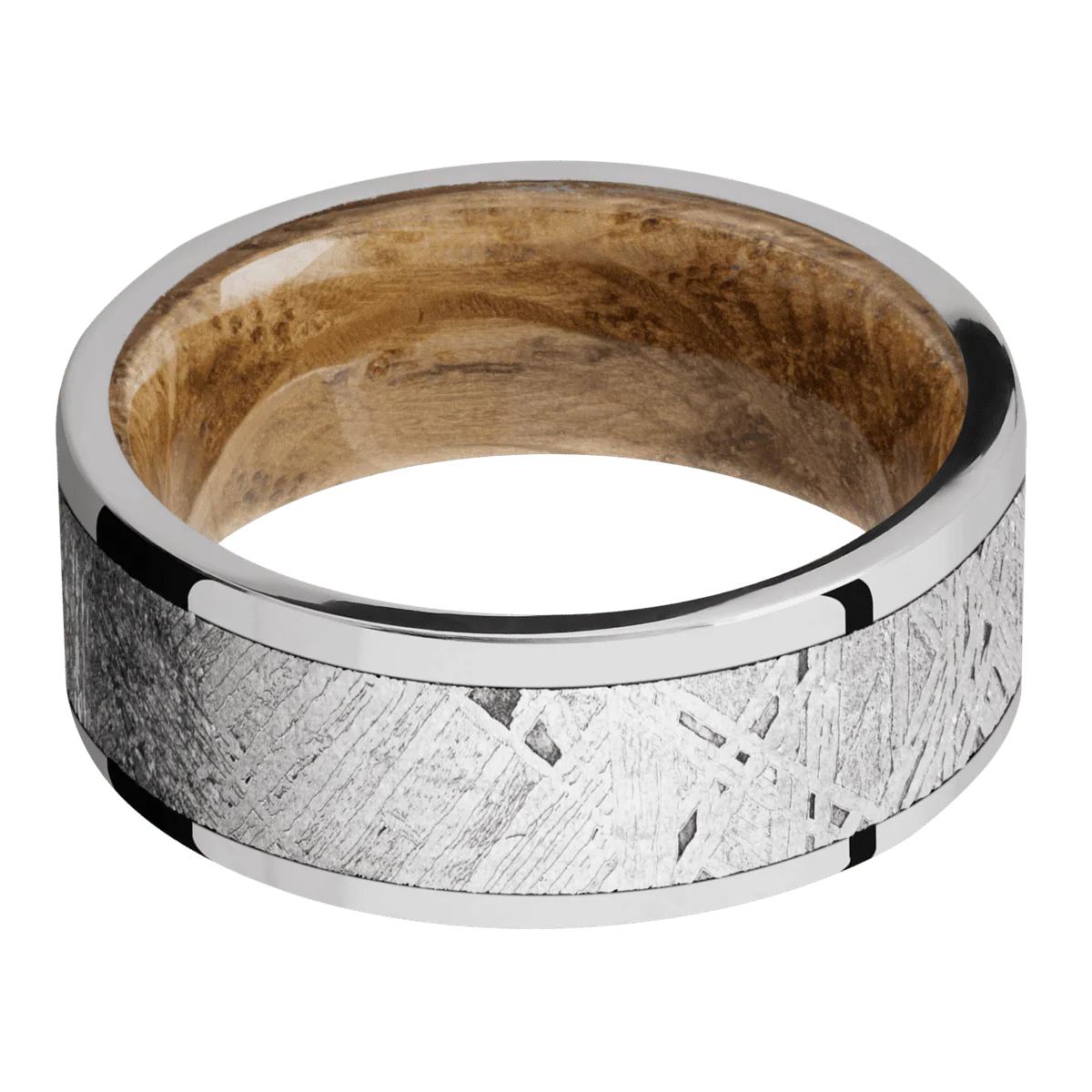 10K White Gold + Polish Finish + Whiskey Barrel - Image 3