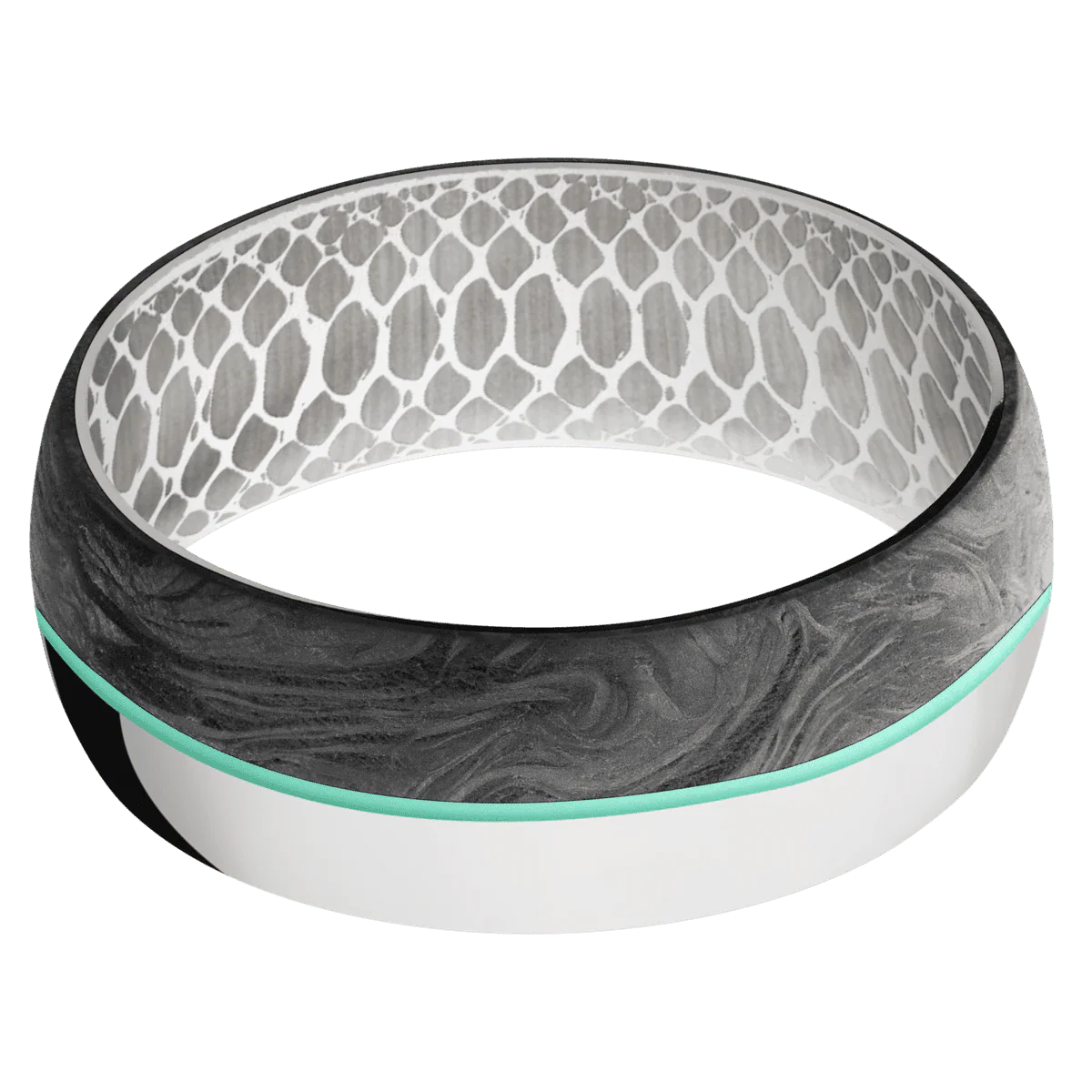 10K White Gold + Polish Finish + White - Image 3