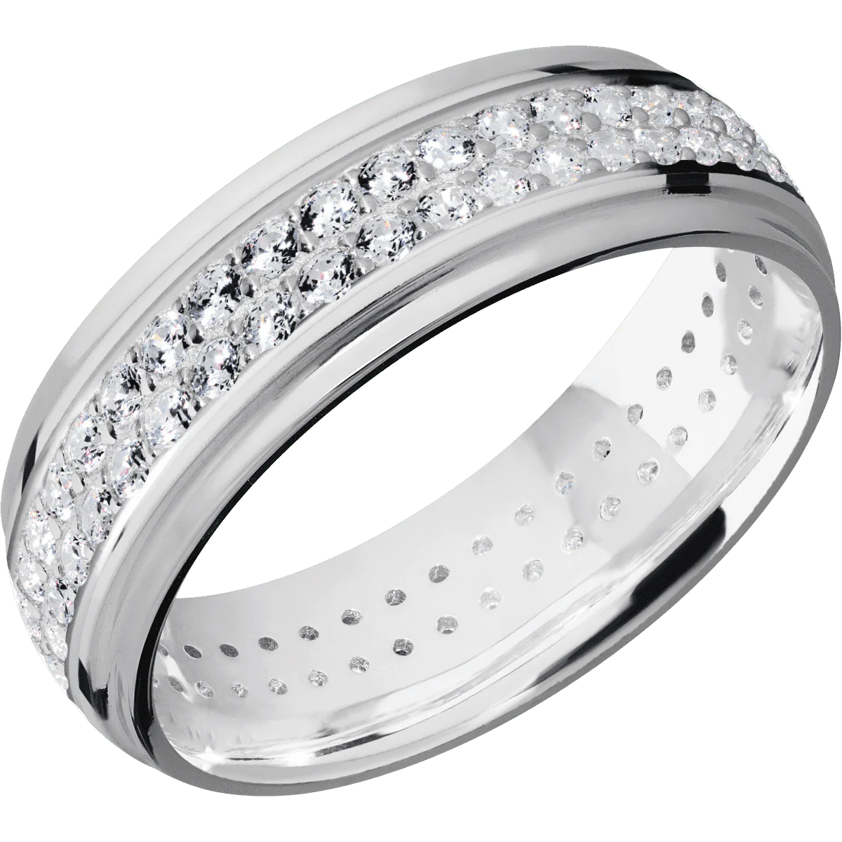 10K White Gold + Polish , Polish Finish - Image 2