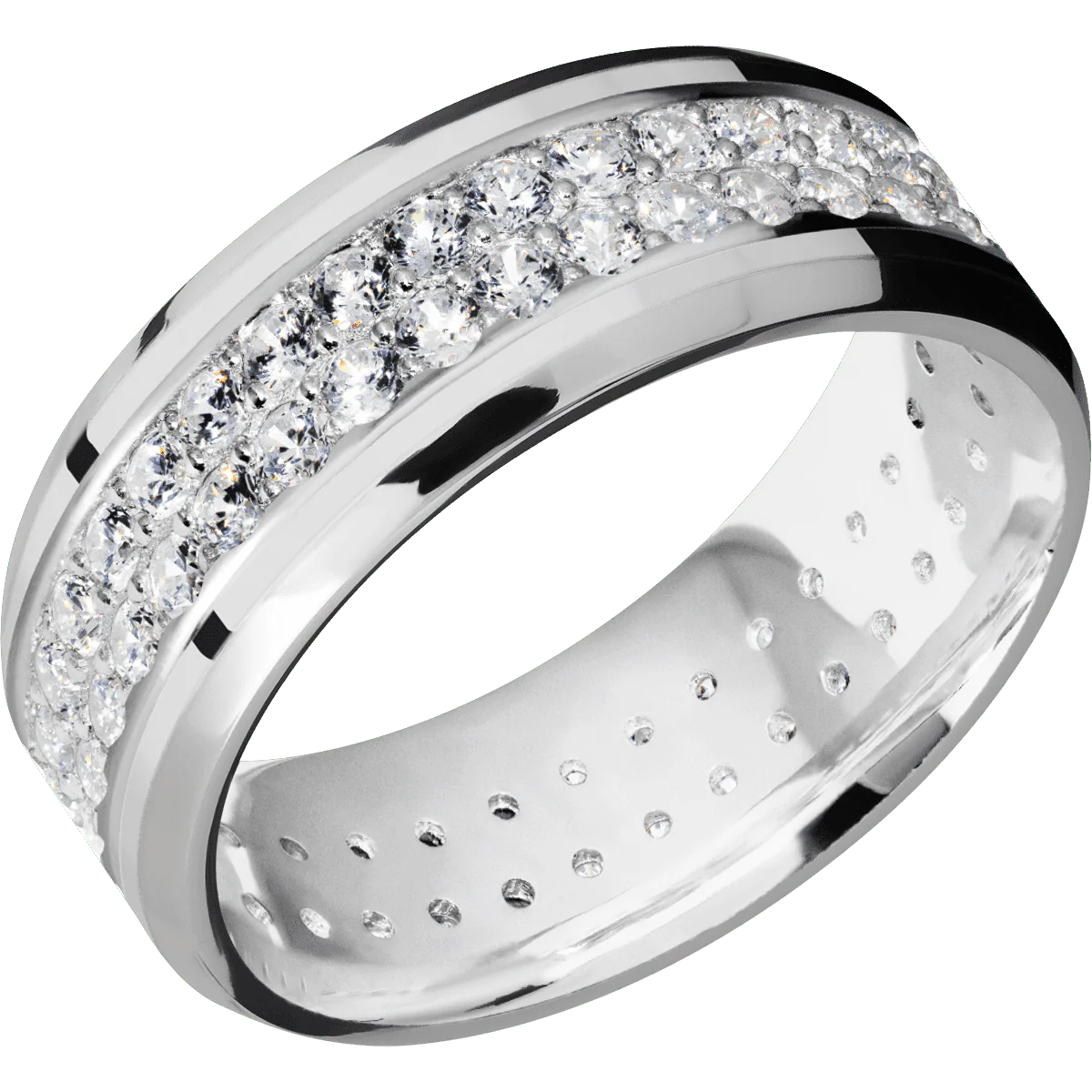 10K White Gold + Polish , Polish Finish - Image 2