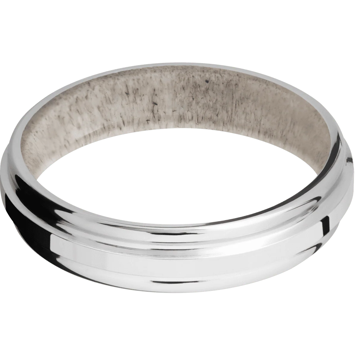 10K White Gold + Polish , Polish Finish + Antler - Image 3