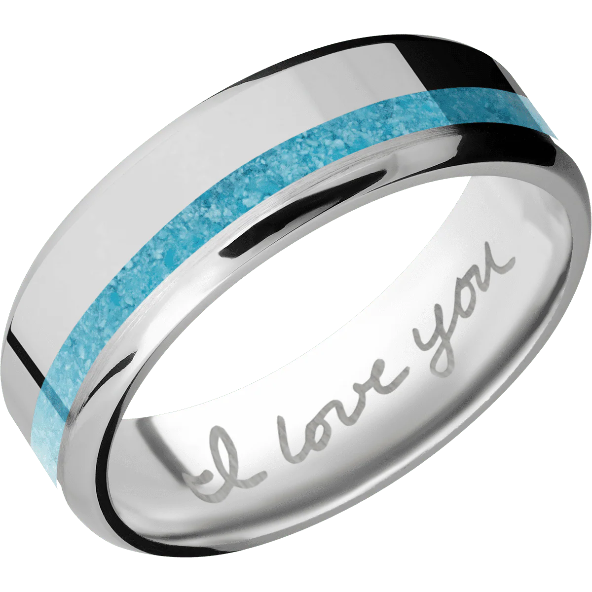 10K White Gold + Polish , Satin Finish - Image 2