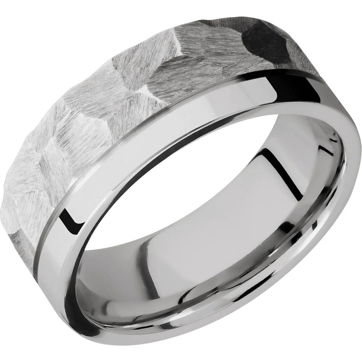 10K White Gold + Rock , Polish Finish - Image 2