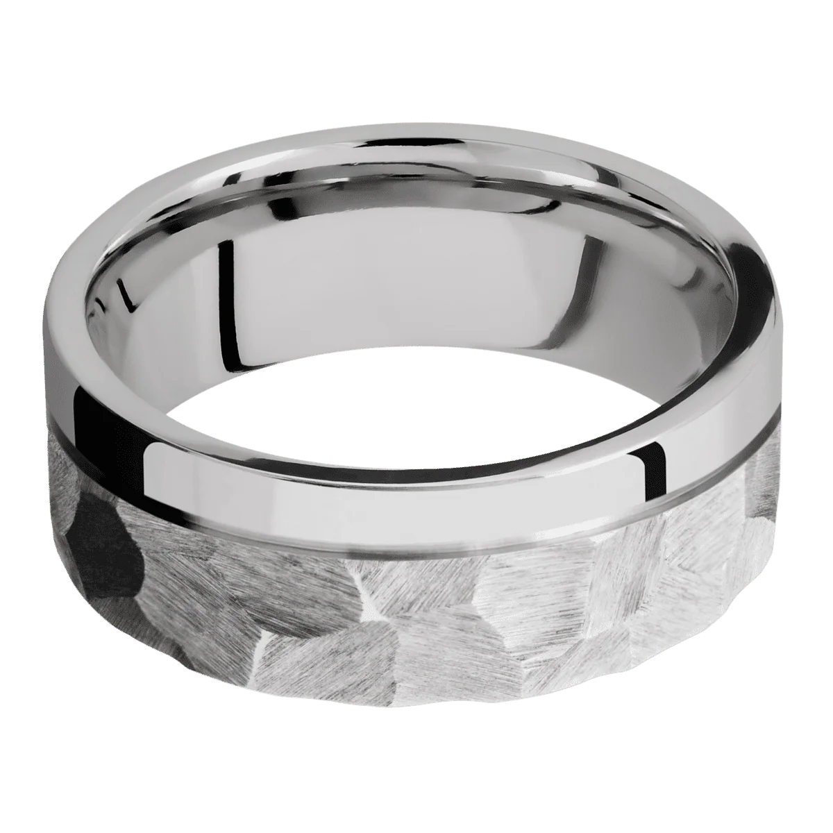 10K White Gold + Rock , Polish Finish - Image 3