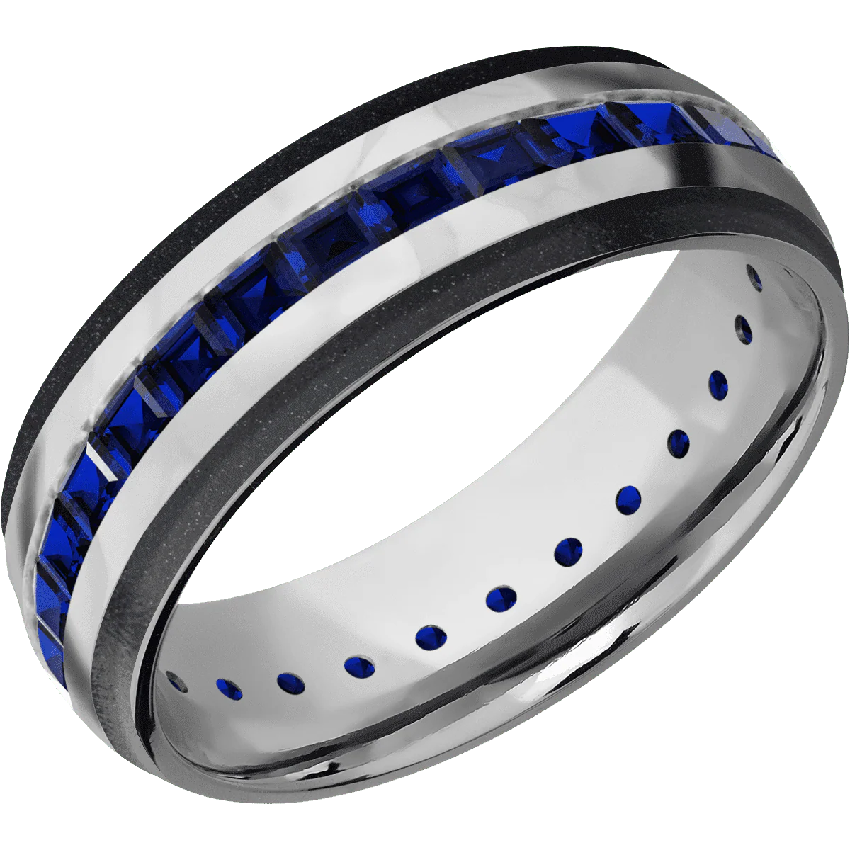10K White Gold + Rockpolish , Satin Finish - Image 2