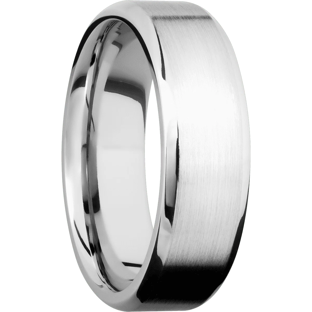 10K White Gold + Satin , Polish Finish