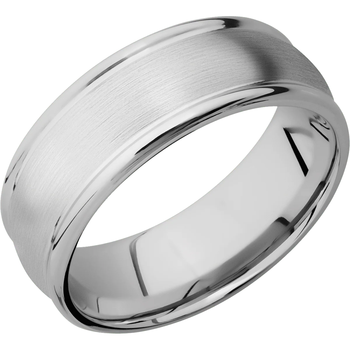 10K White Gold + Satin , Polish Finish - Image 2
