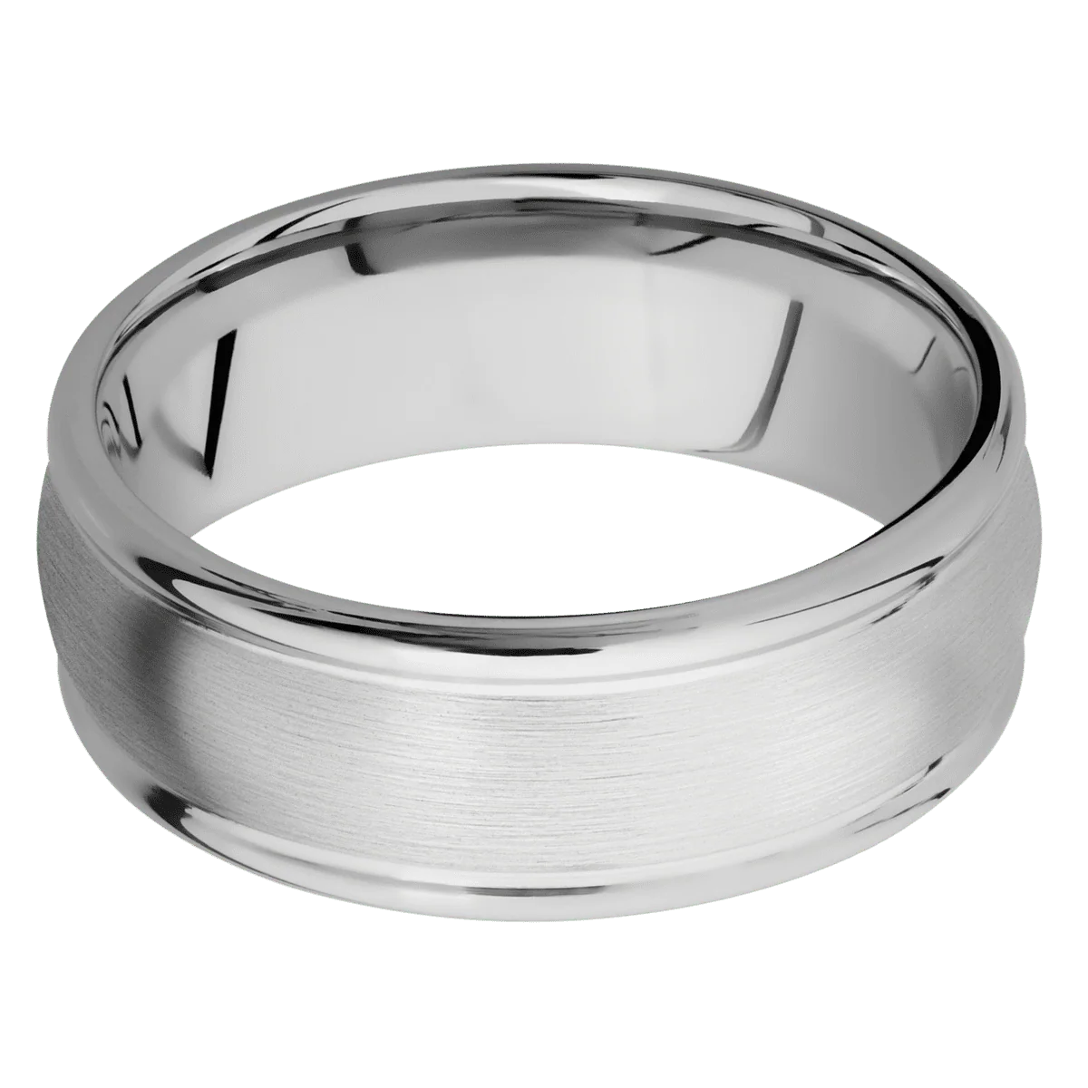 10K White Gold + Satin , Polish Finish - Image 3
