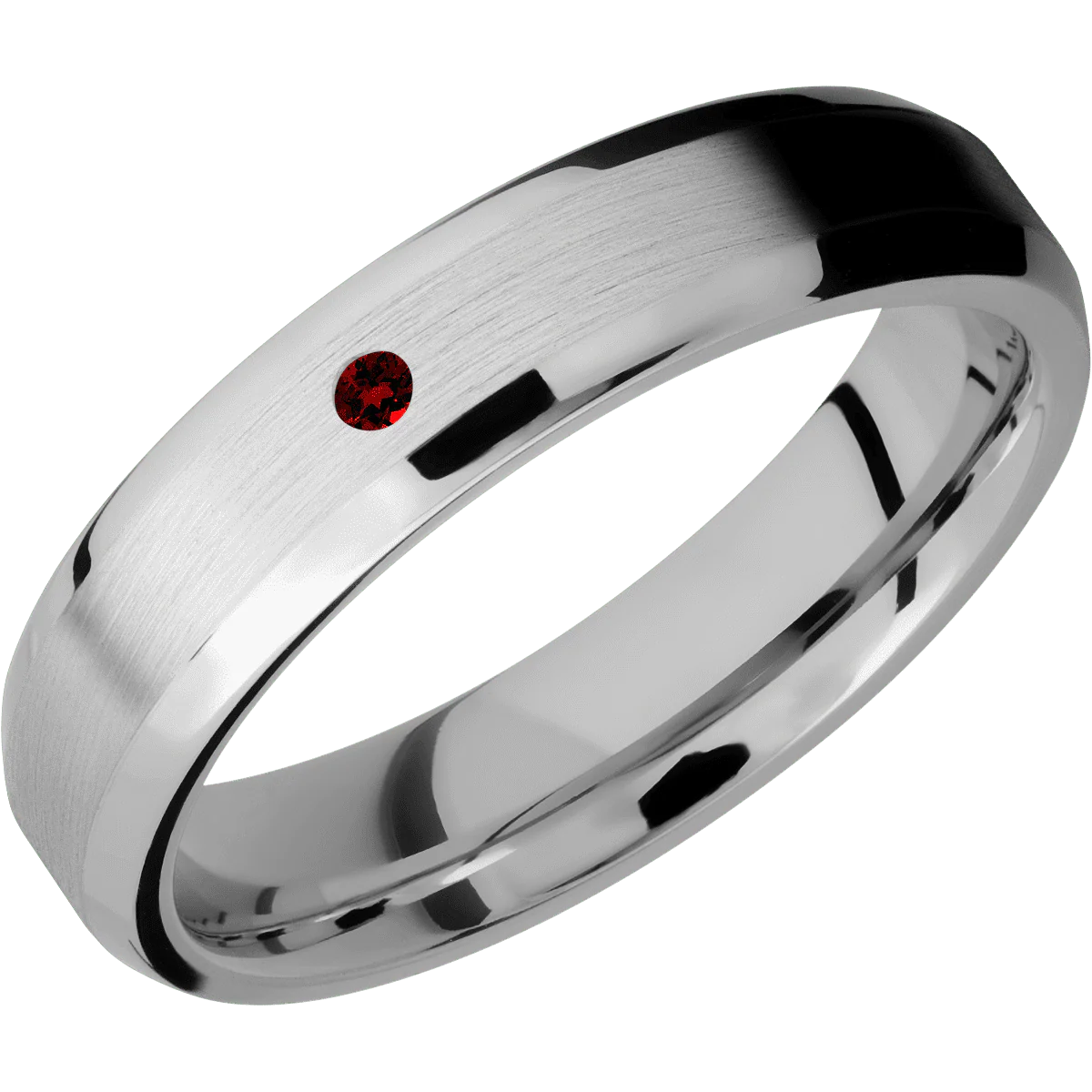 10K White Gold + Satin , Polish Finish - Image 2