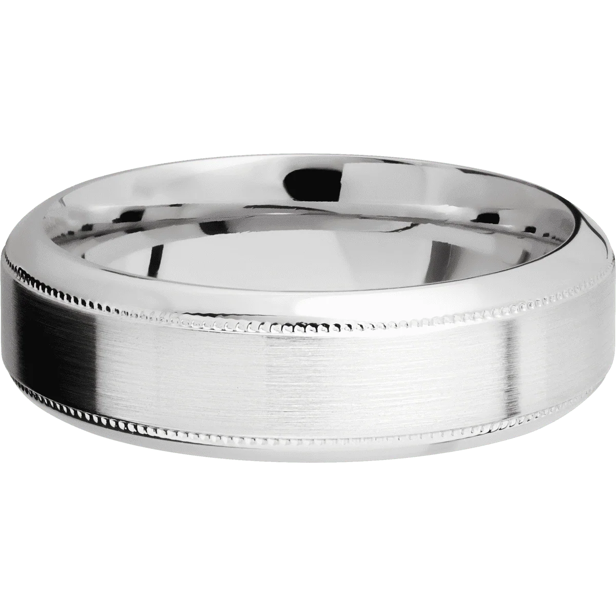 10K White Gold + Satin , Polish Finish - Image 3