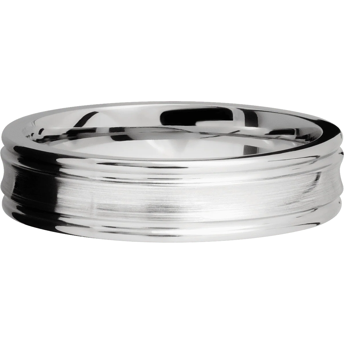 10K White Gold + Satin , Polish Finish - Image 3