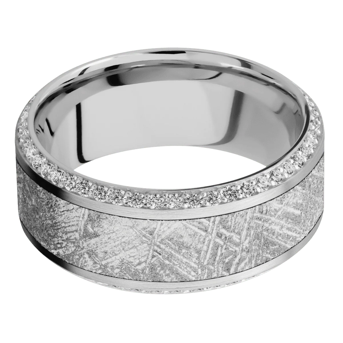10K White Gold + Satin , Polish Finish - Image 3