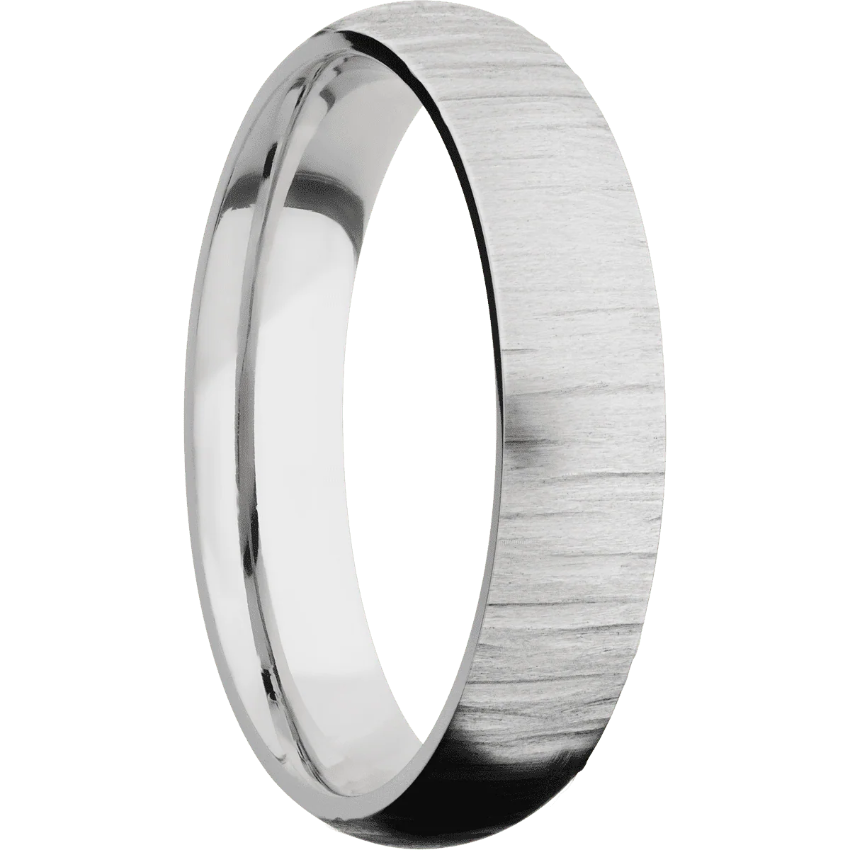 10K White Gold + Treebark1 Finish