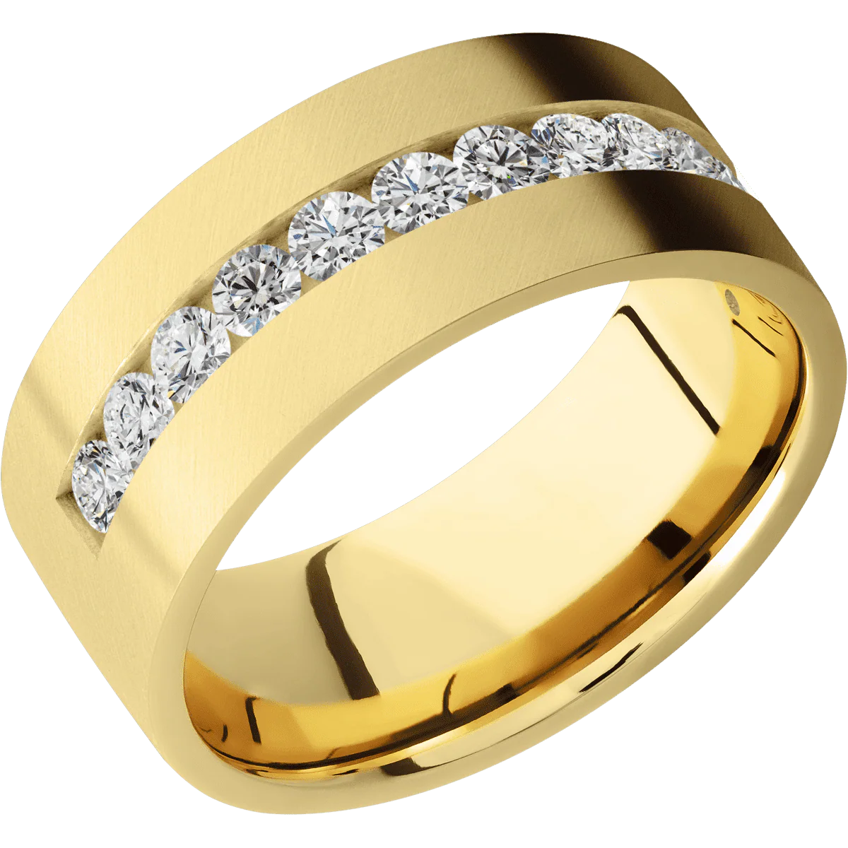 10K Yellow Gold + Anglesatin Finish - Image 2