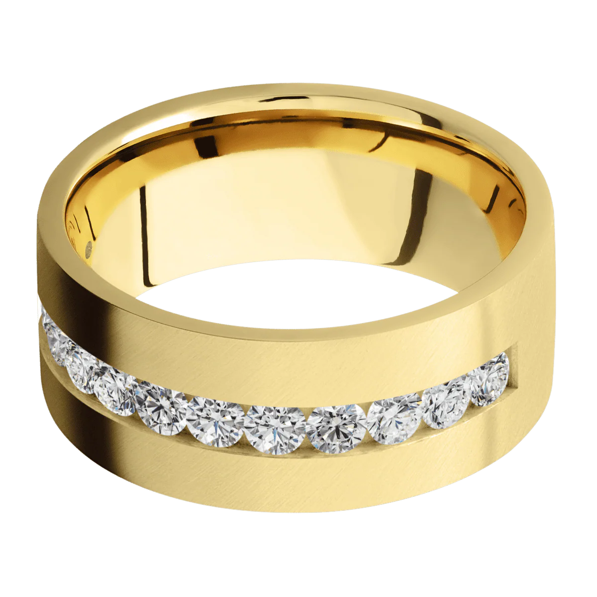 10K Yellow Gold + Anglesatin Finish - Image 3