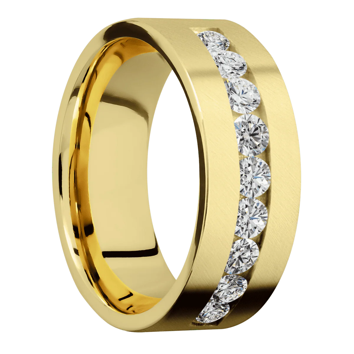 10K Yellow Gold + Anglesatin Finish