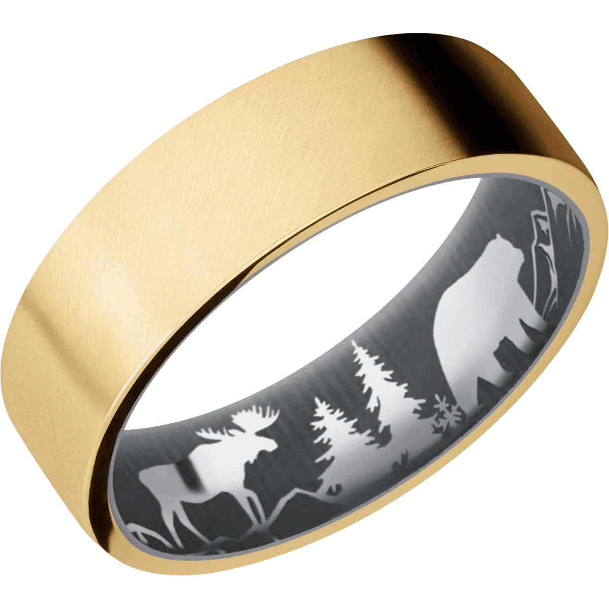 10K Yellow Gold + Anglesatin Finish + Tantalum - Image 2