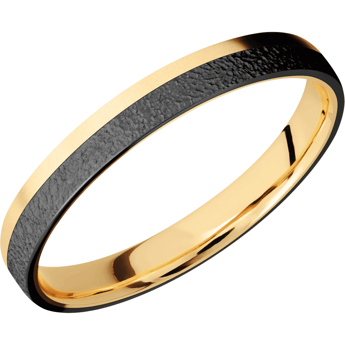 10K Yellow Gold + Bead Finish - Image 2