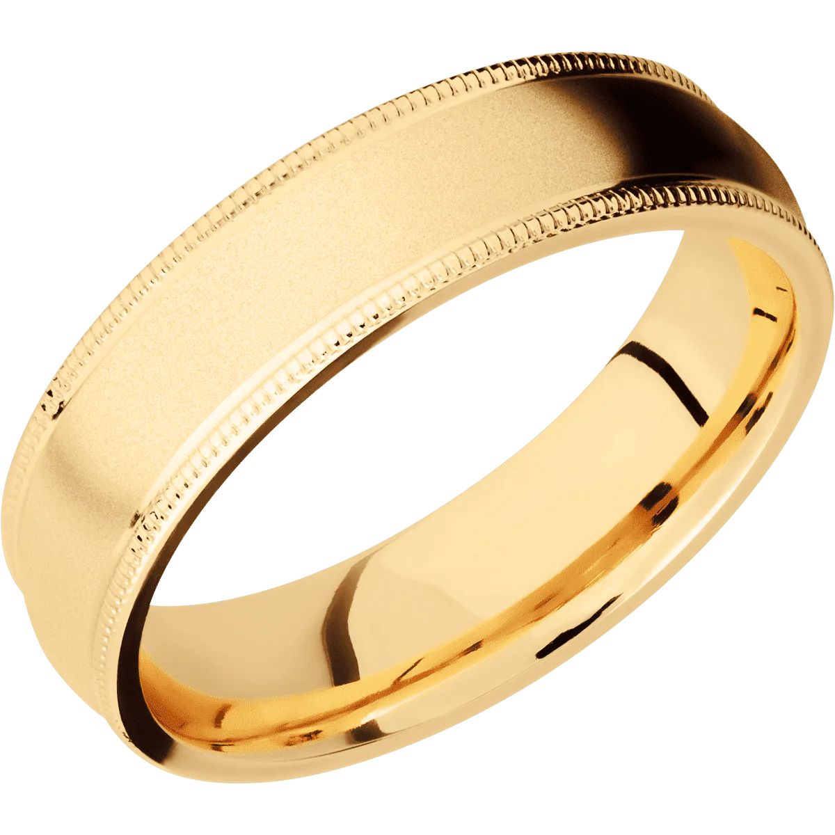 10K Yellow Gold + Bead Finish - Image 2