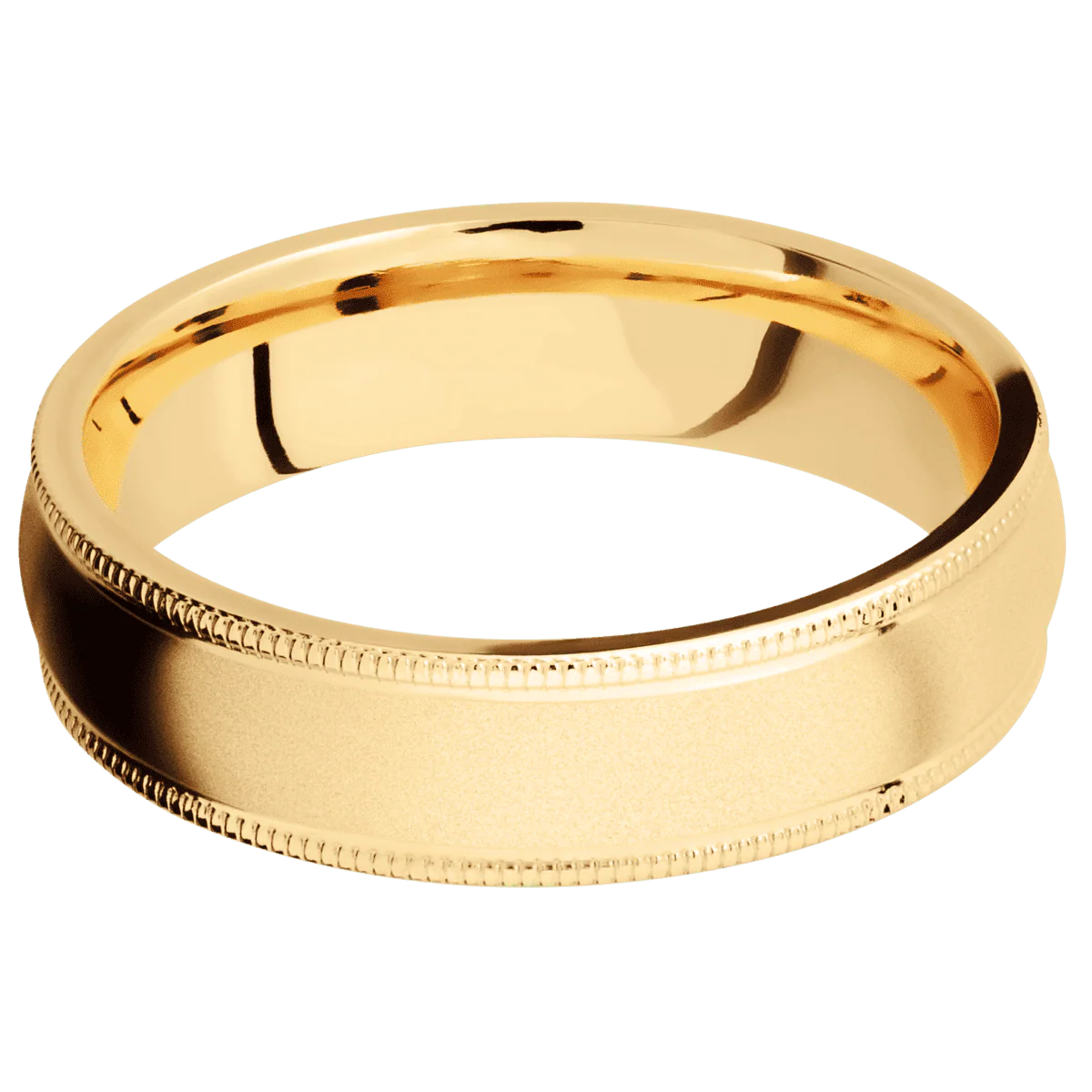 10K Yellow Gold + Bead Finish - Image 3