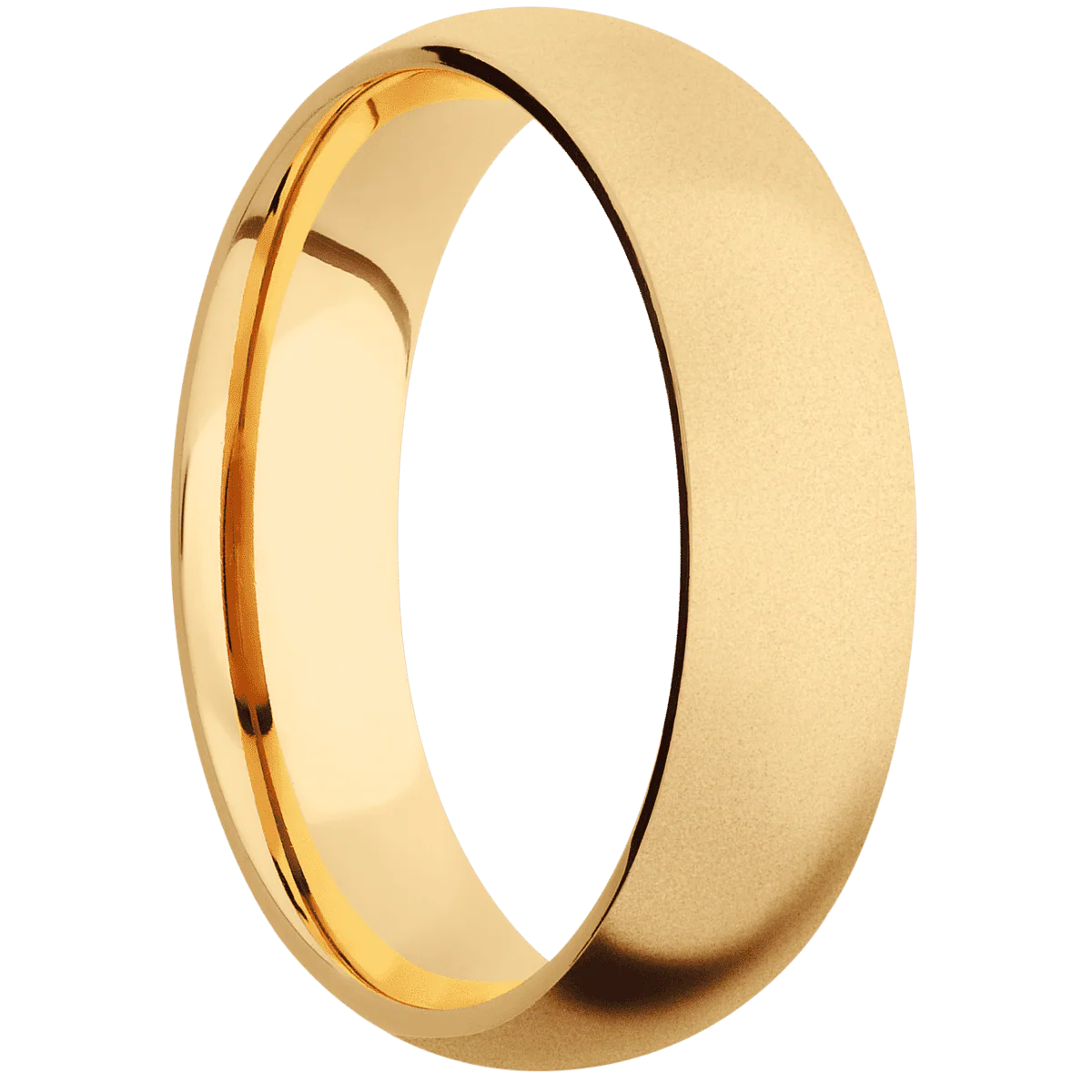 10K Yellow Gold + Bead Finish