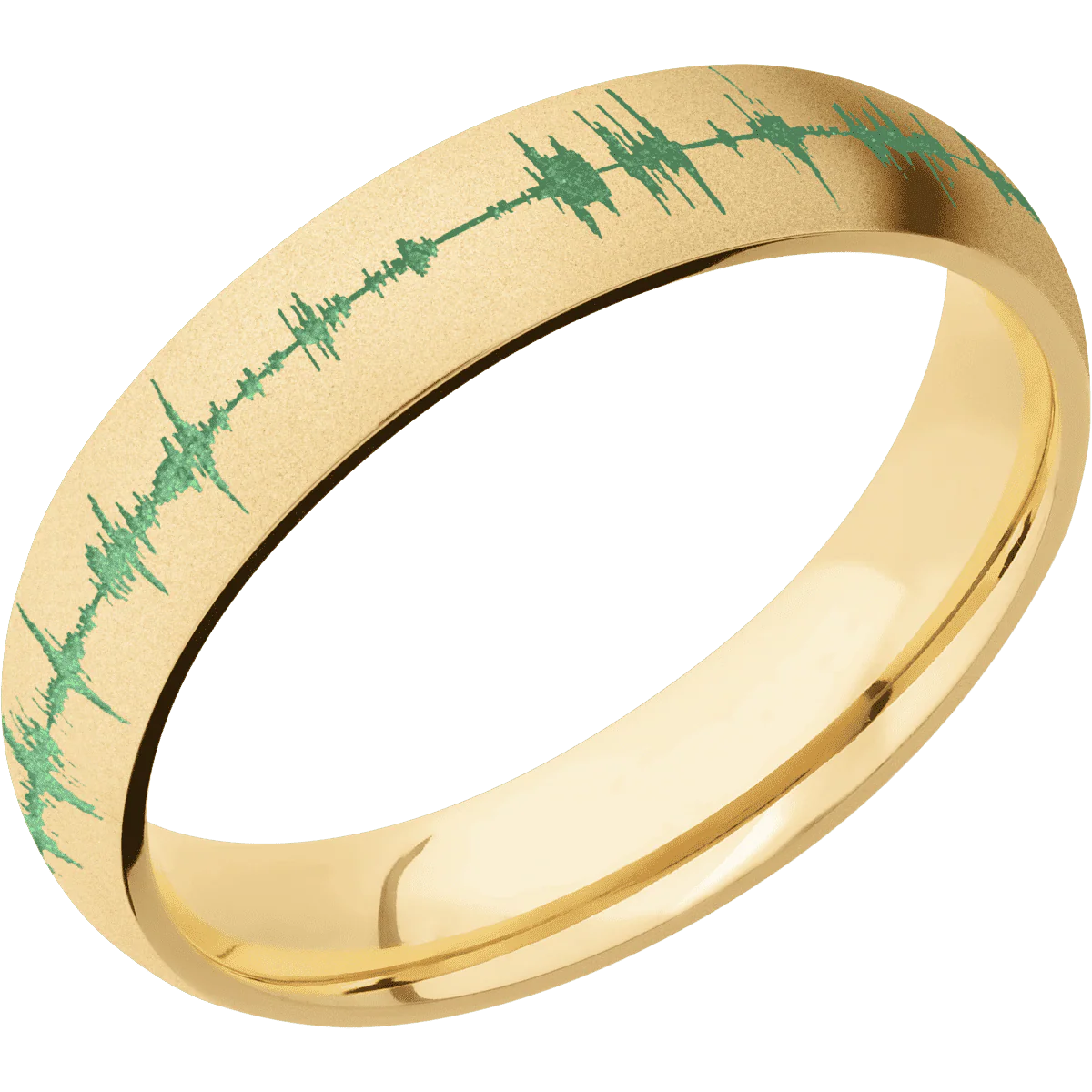 10K Yellow Gold + Bead Finish - Image 2