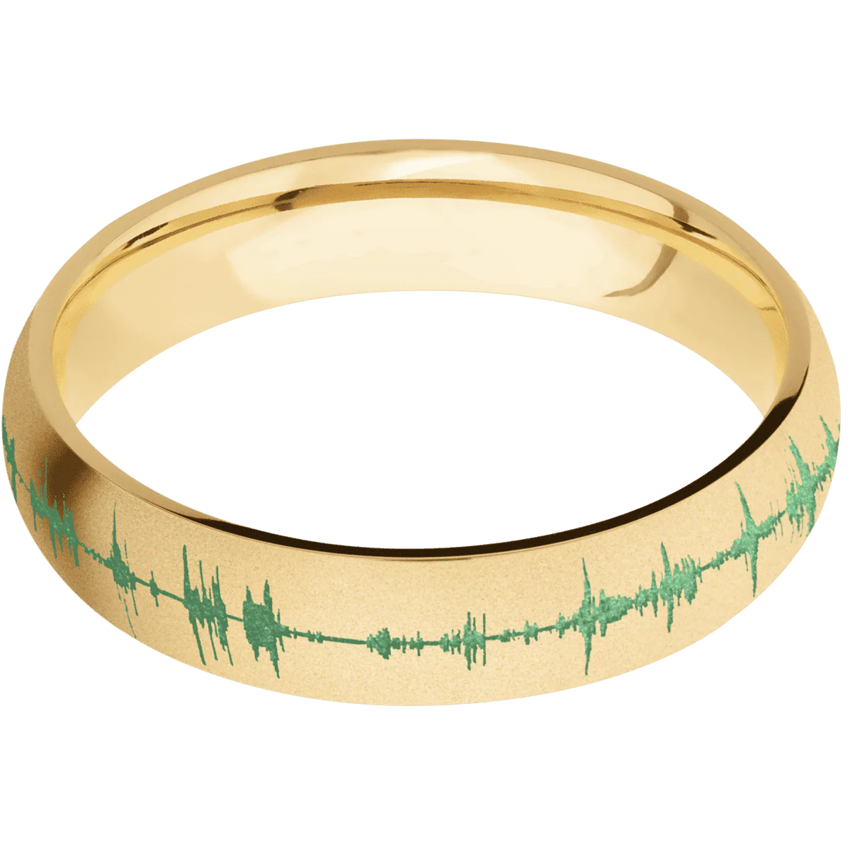 10K Yellow Gold + Bead Finish - Image 3
