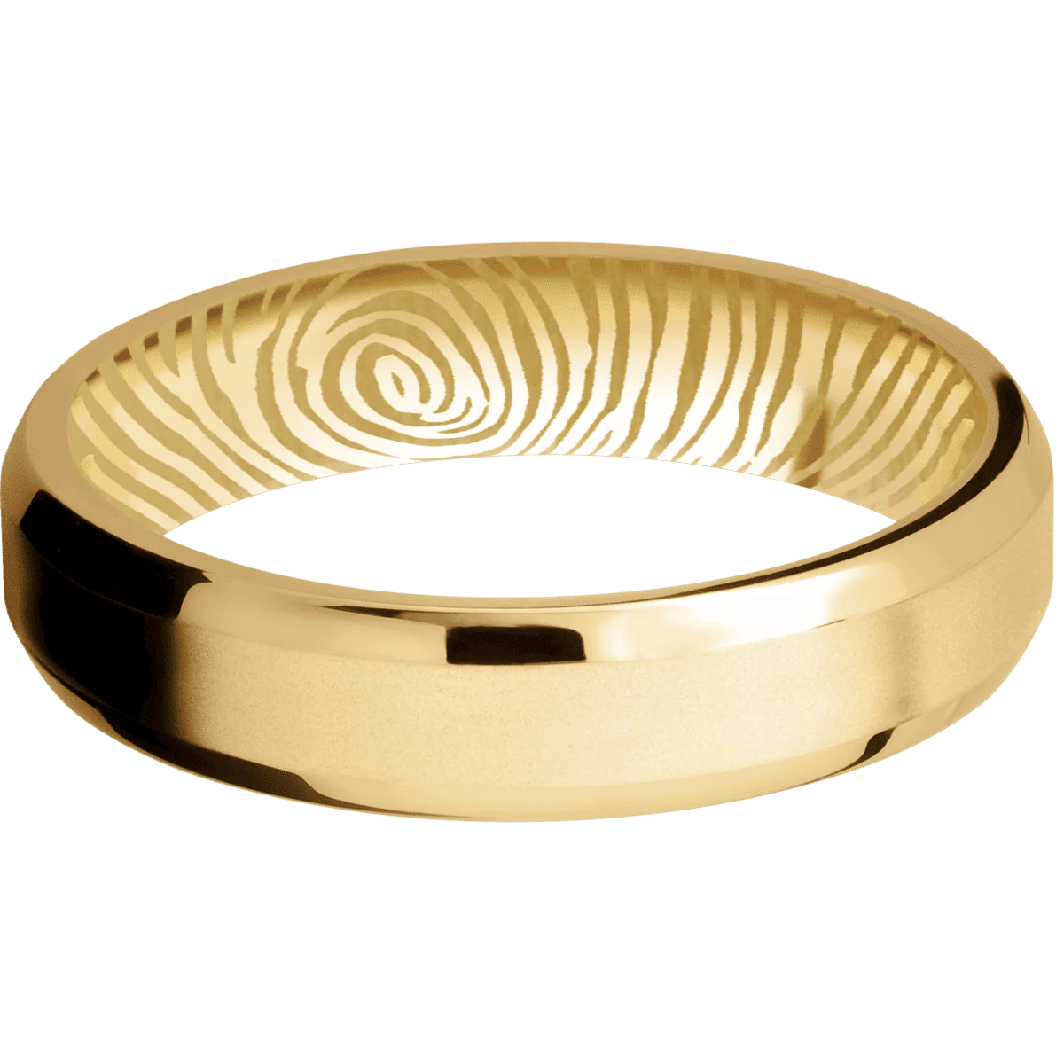 10K Yellow Gold + Bead , Polish Finish - Image 3