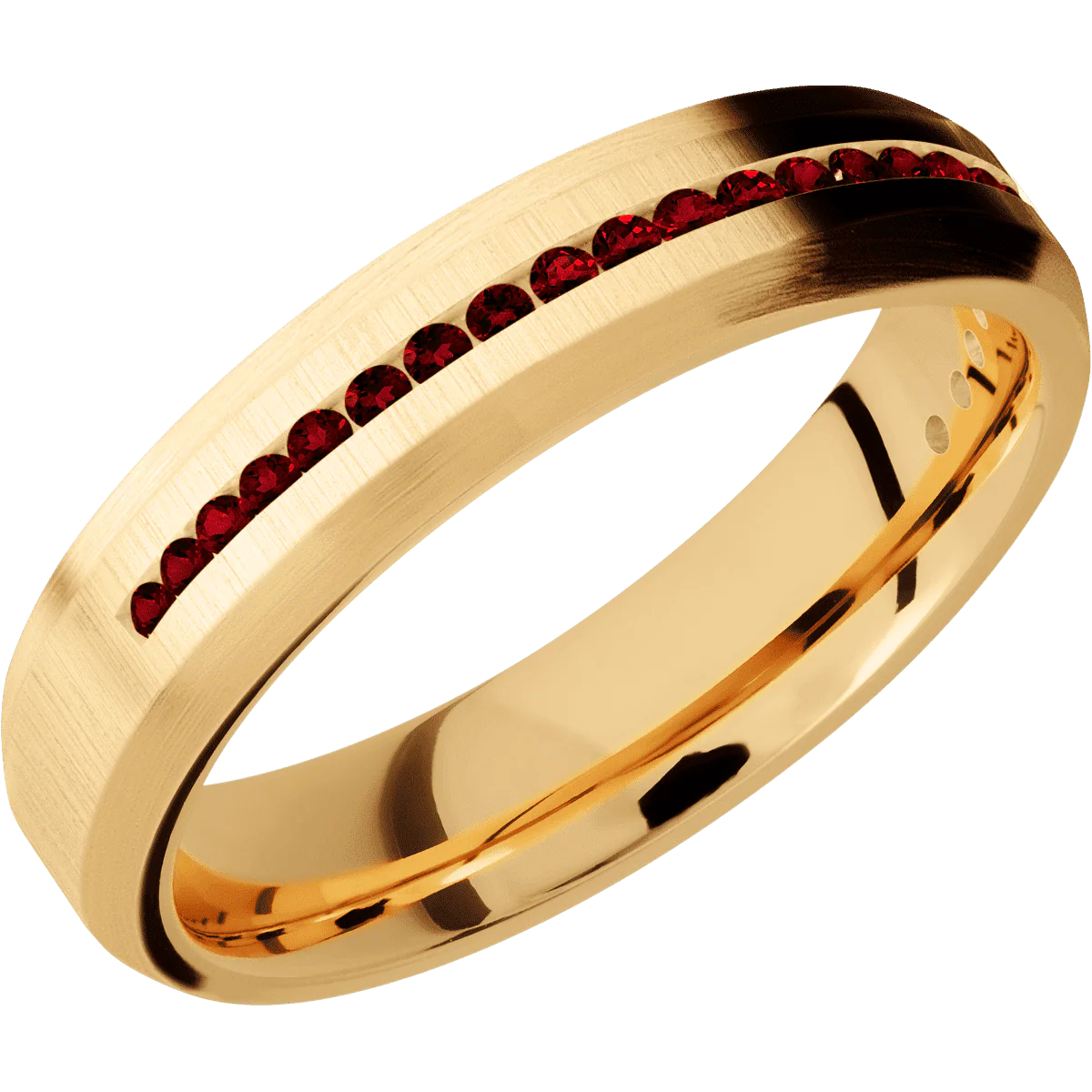 10K Yellow Gold + Crosssatin , Satin Finish - Image 2
