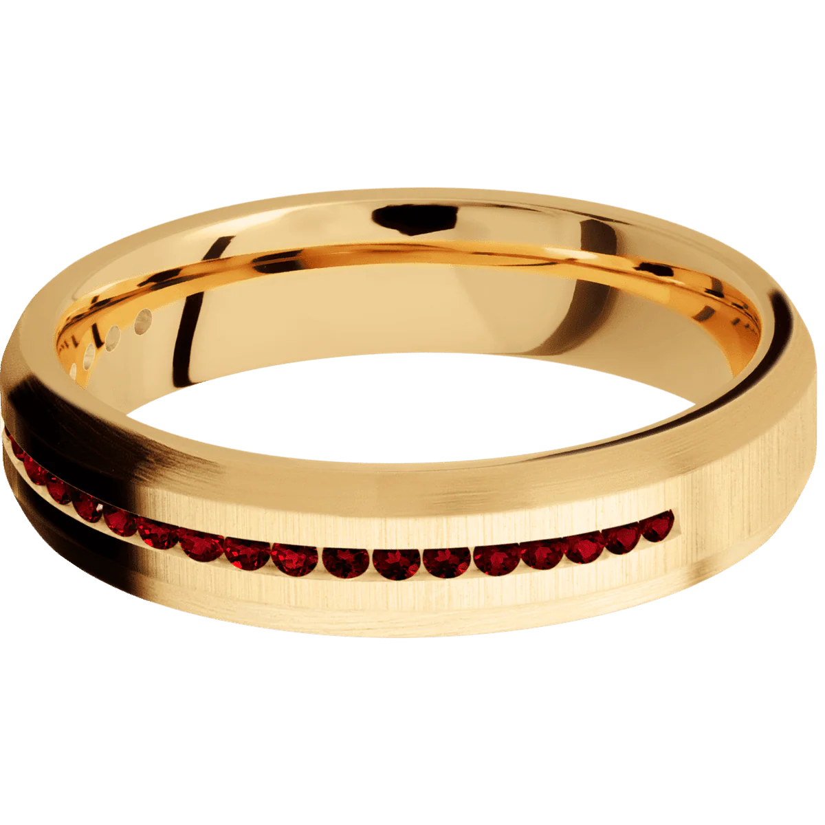 10K Yellow Gold + Crosssatin , Satin Finish - Image 3