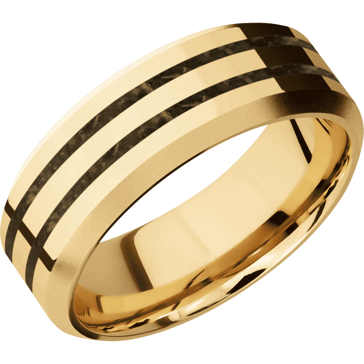 10K Yellow Gold + Polish , Bead Finish - Image 2
