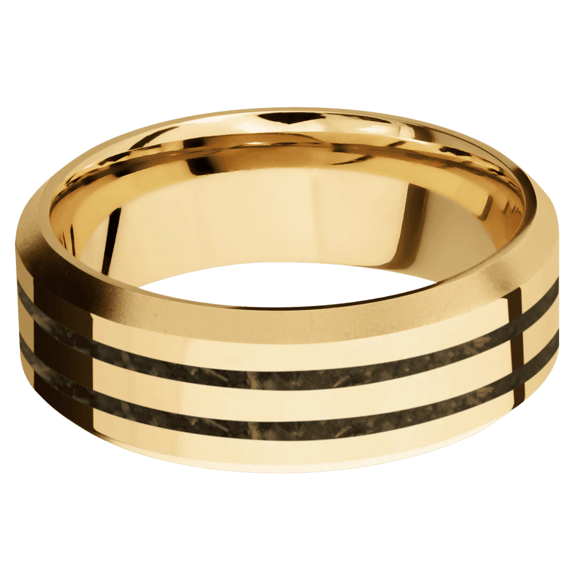10K Yellow Gold + Polish , Bead Finish - Image 3