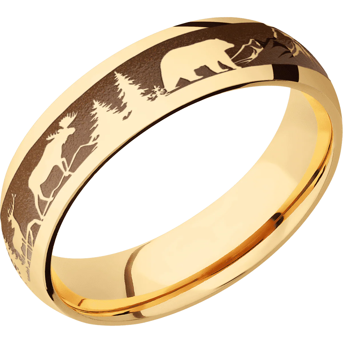 10K Yellow Gold + Polish Finish - Image 2