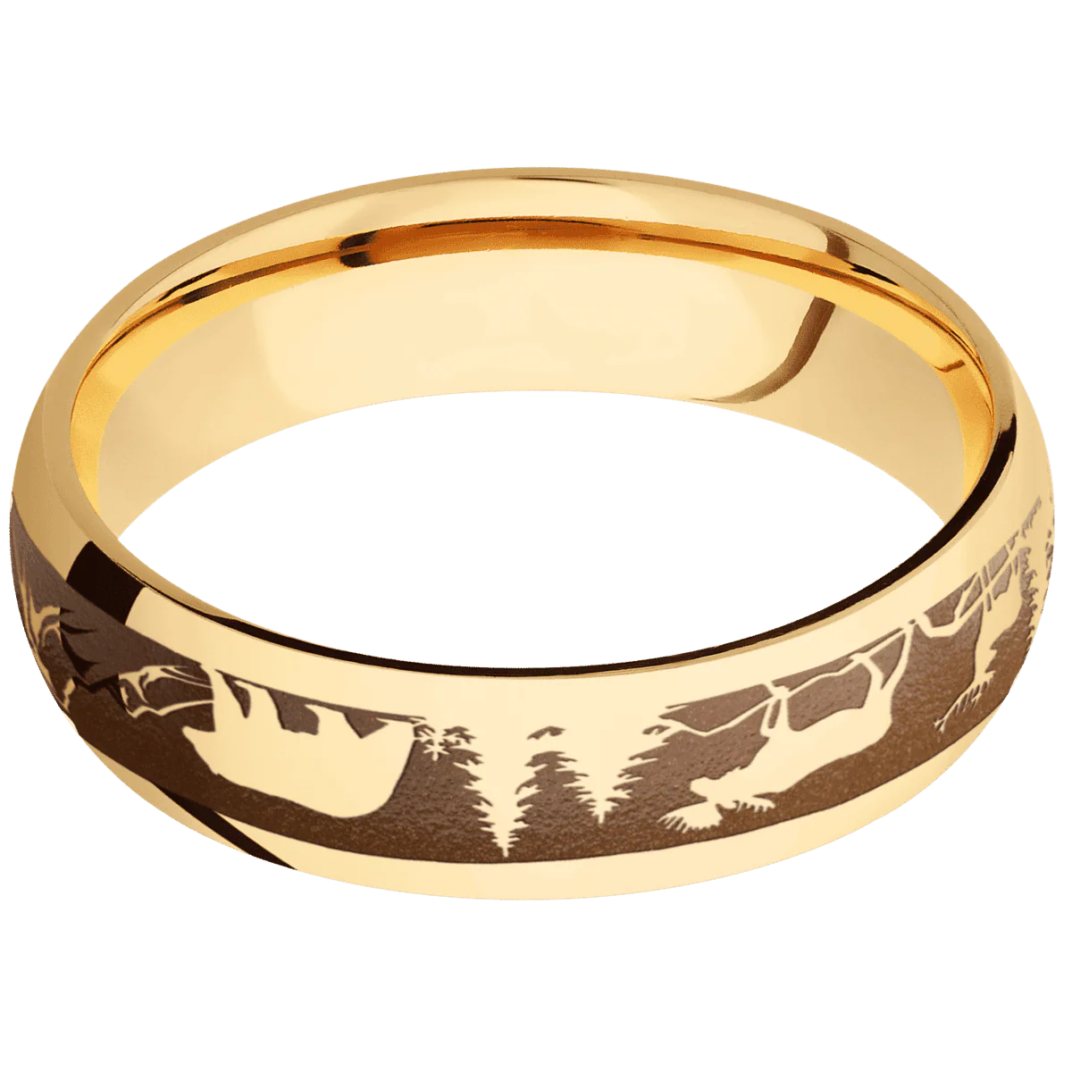 10K Yellow Gold + Polish Finish - Image 3