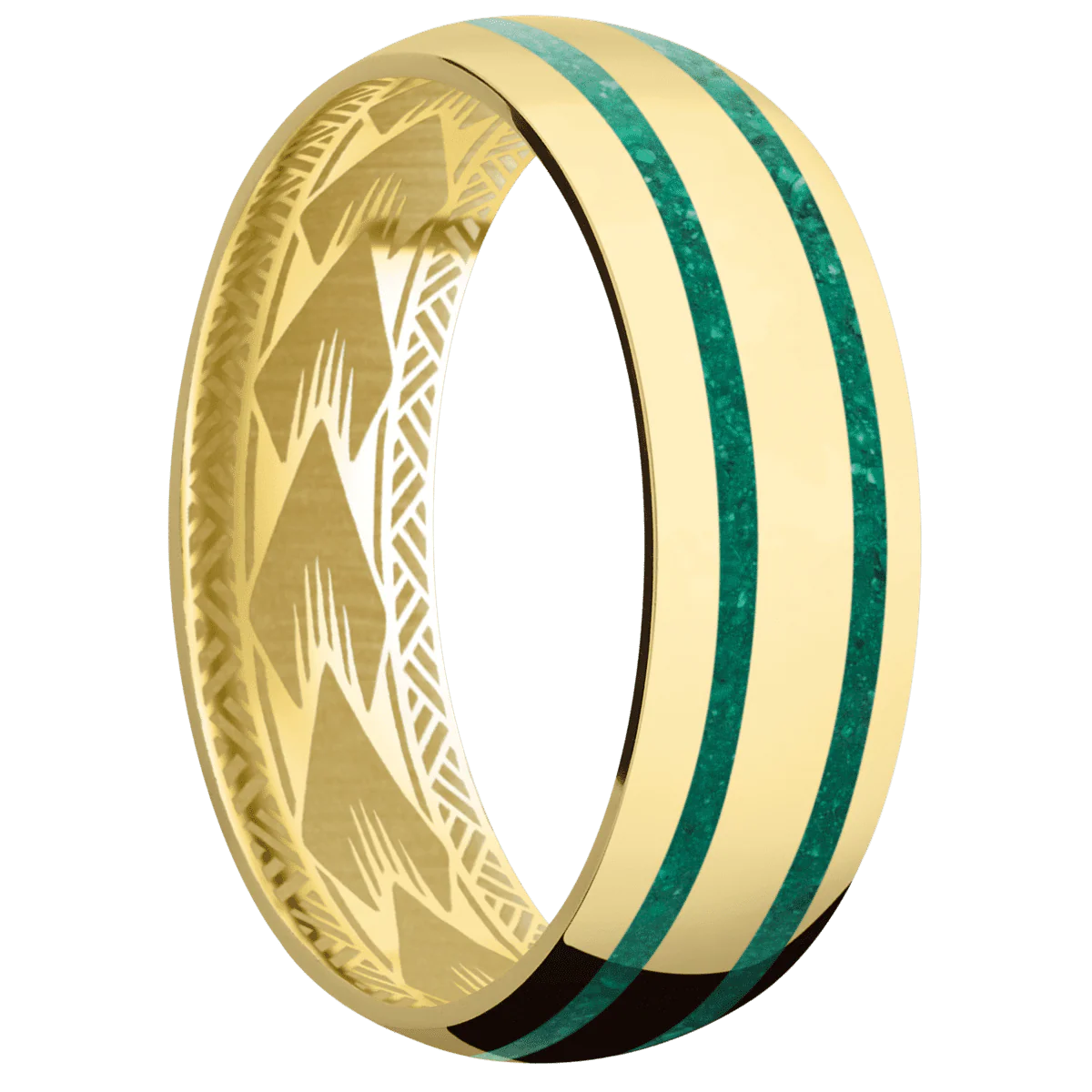10K Yellow Gold + Polish Finish
