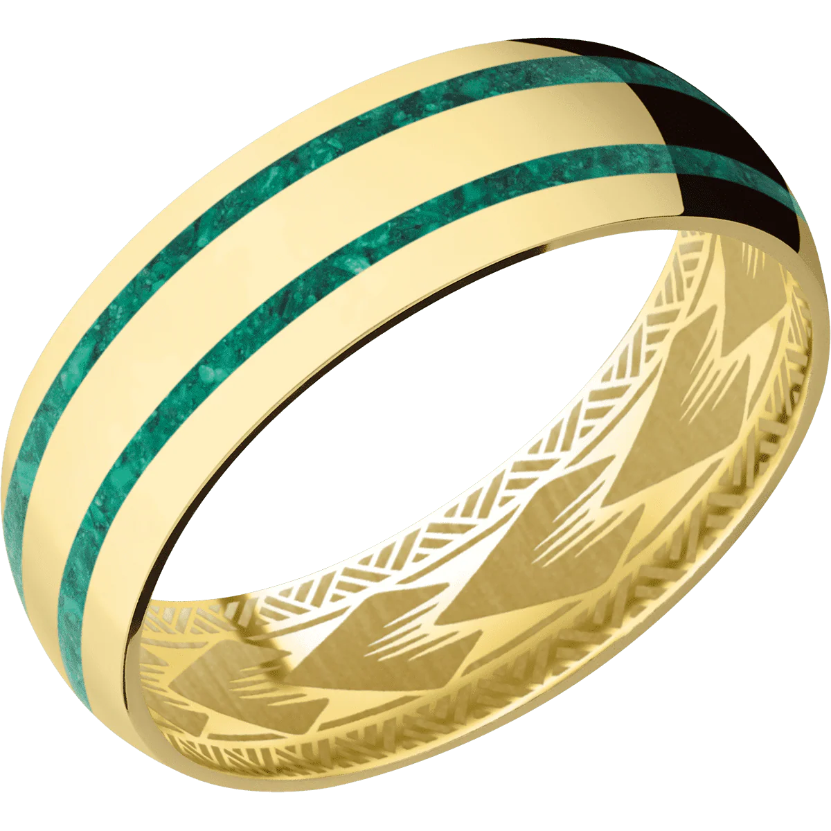 10K Yellow Gold + Polish Finish - Image 2