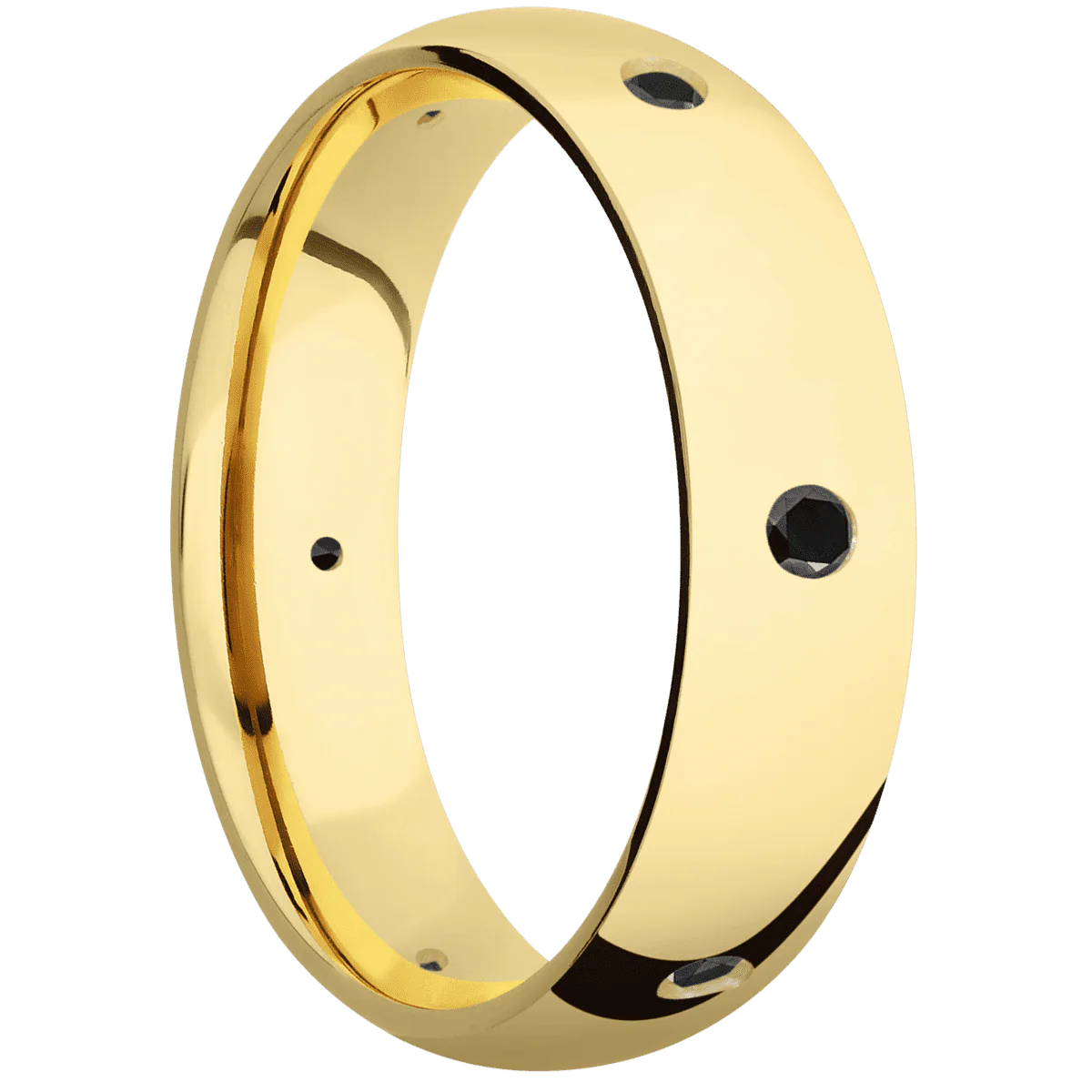 10K Yellow Gold + Polish Finish