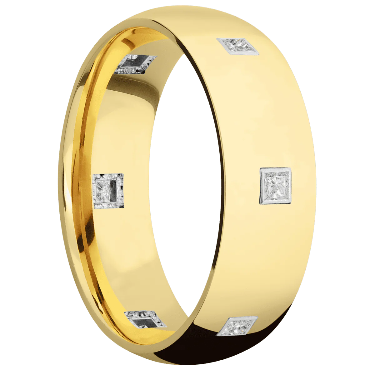 10K Yellow Gold + Polish Finish