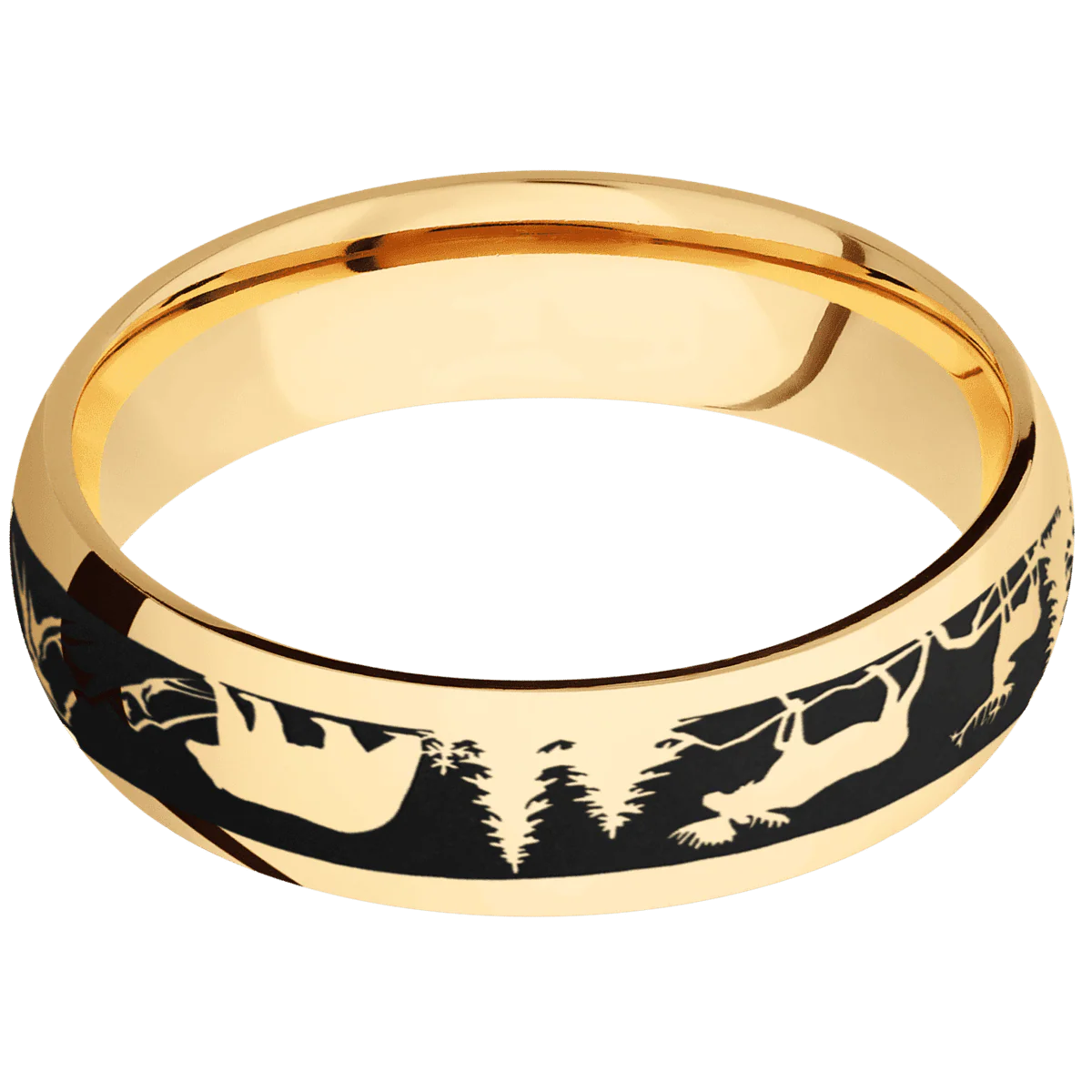 10K Yellow Gold + Polish Finish - Image 3