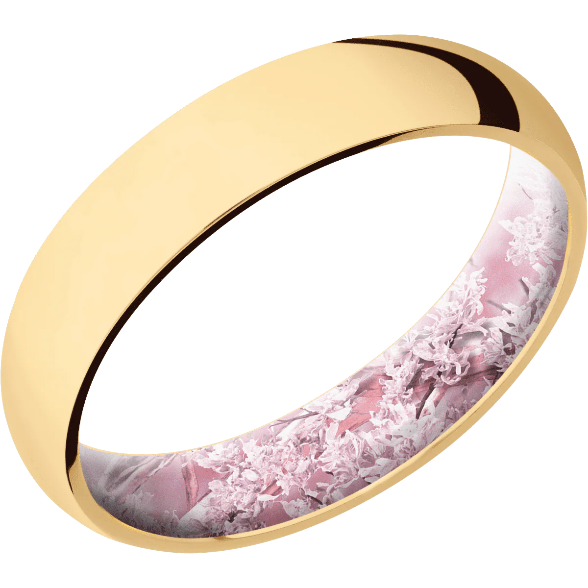 10K Yellow Gold + Polish Finish + King's Pink - Image 2