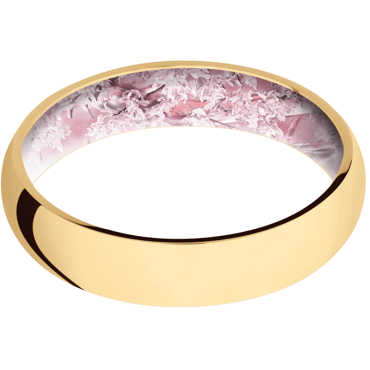 10K Yellow Gold + Polish Finish + King's Pink - Image 3