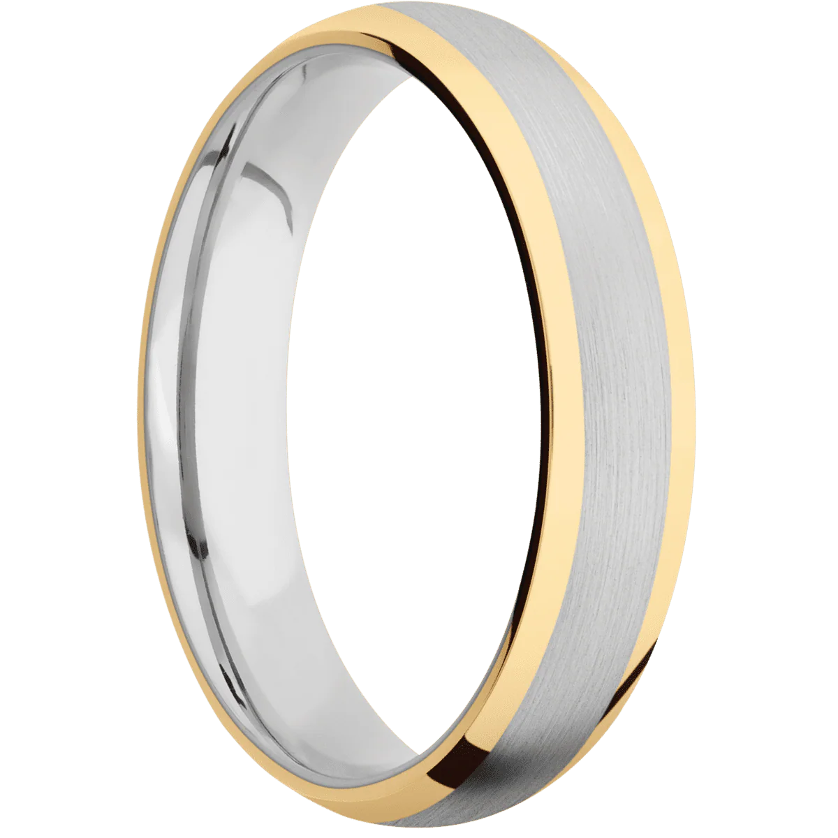 10K Yellow Gold + Polish Finish + Palladium Silver